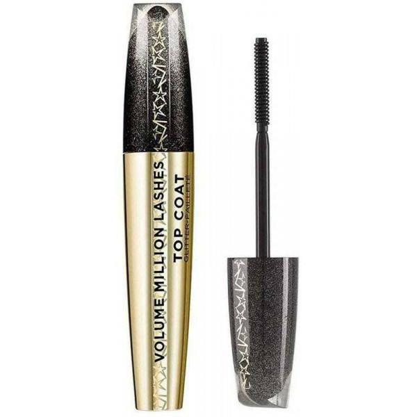 L'Oreal Paris Million Lashes Top Coat Glitter Gel Transparent Gold Mascara για Όγκο 8.9ml