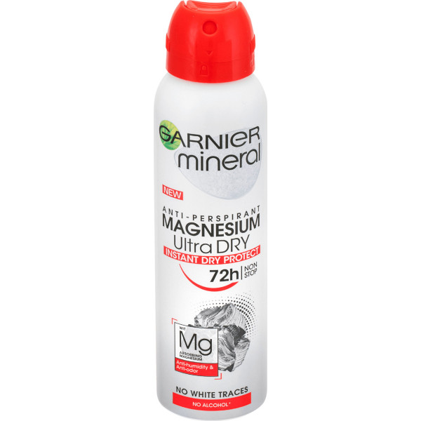Garnier Mineral Magnesium Ultra Dry Αποσμητικό 72h σε Spray 150ml