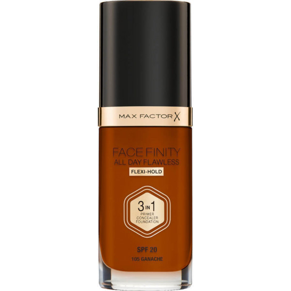 Max Factor Facefinity All Day Flawless 3-in-1 Liquid Make Up SPF20 105 Ganache 30ml