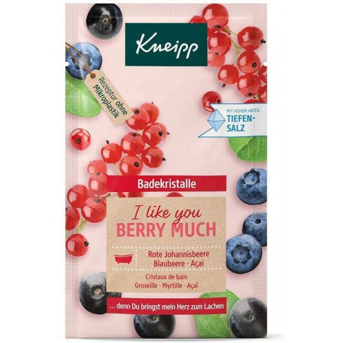 Kneipp Mineral Bath Salt I I Like You Berry Much Redcurrant, Blueberry & Acai Bath Salt 60gr