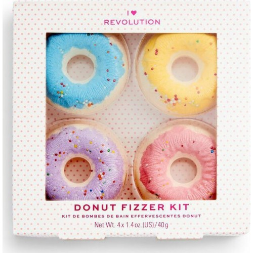 Revolution Beauty I Heart Revolution Donut Fizzer Kit 4 x 40gr