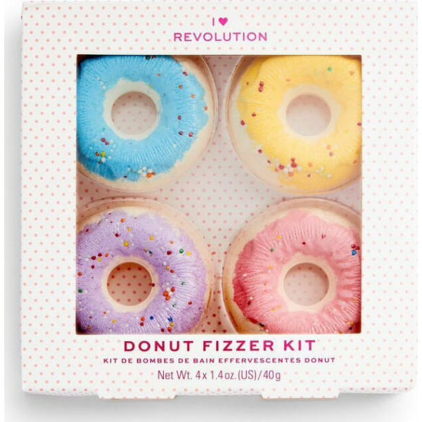 Revolution Beauty I Heart Revolution Donut Fizzer Kit 4 x 40gr