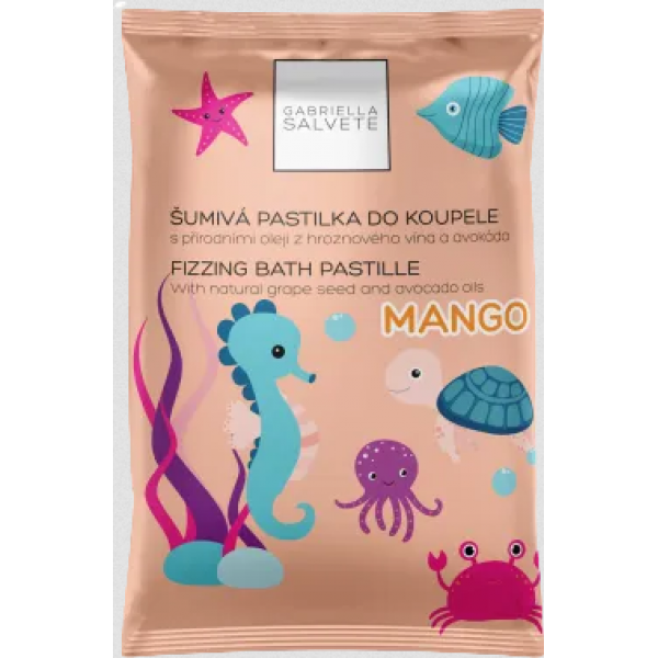 Fizzing Bath Pastille (Shade Mango, Bath Fizzer , W, 40 g)