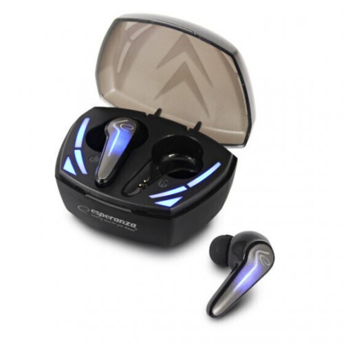 Esperanza EH232K In-ear Bluetooth Handsfree Ακουστικά με Θήκη Φόρτισης Μαύρα