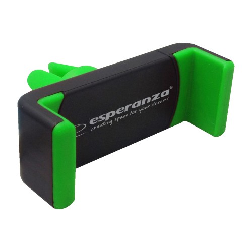 Βάση Κινητού Αυτοκινήτου Smartphone Car Air Holder Black/Green με Ρυθμιζόμενα Άγκιστρα EMH117KG