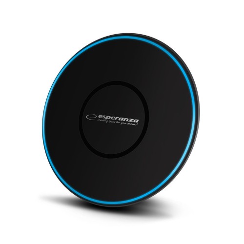 Esperanza Ασύρματος Φορτιστής (Qi Pad) 10W Μαύρος (EZC103)