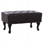 ΤΑΜΠΟΥΡΕ ΥΠΟΠΟΔΙΟ T.CHESTERFIELD EMMA HM226.01 PU 80x44x39Y εκ.ΣΚ.ΚΑΦΕ