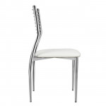 ΚΑΡΕΚΛΑ ELVIRA HM0025.01 ΜΕ ΚΑΘΙΣΜΑ ΑΠΟ ΛΕΥΚΟ PU 40X44X83 εκ