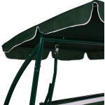 ΚΟΥΝΙΑ 3ΘΕΣΙΑ WALSH ΚΡΕΒΑΤΙ HM5050 ΠΡΑΣΙΝΟ-ΛΕΥΚΟ 211x117x175 cm