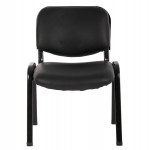 ΚΑΡΕΚΛΑ JANISHA HM1010.01 ΜΕ ΔΕΡΜΑΤΙΝΗ PU ΜΑΥΡΟ 553,5x59x77 εκ.