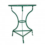 ΤΡΑΠΕΖΙ LIZA HM5632.04 ΠΡΑΣΙΝΟ ΠΑΡΑΔΟΣΙΑΚΟ ΜΕΤΑΛΛΙΚΟ ΛΑΜΑΡΙΝΑ Φ60Χ73Υεκ.