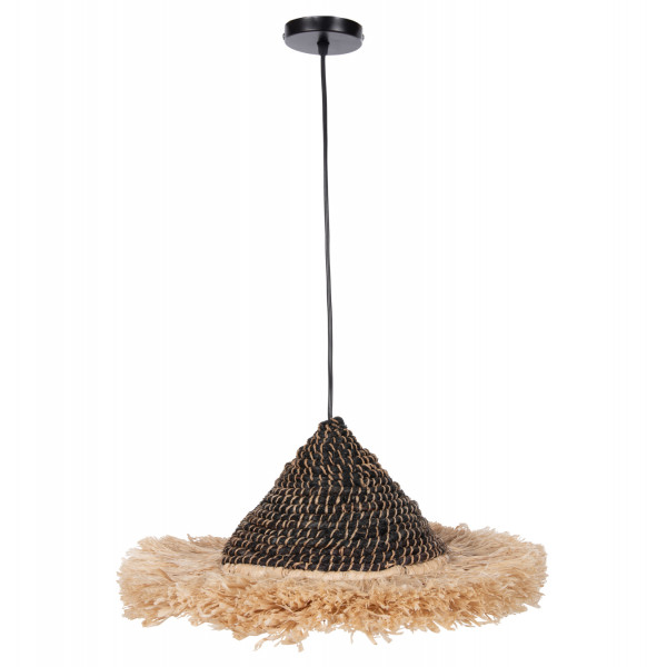 ΦΩΤΙΣΤΙΚΟ ΟΡΟΦΗΣ ΑΠΟ ΙΝΕΣ ΣΙΖΑΛ ΚΑΙ ΑΜΠΑΚΑ ΣΕ ΦΥΣΙΚΟ-ΜΑΥΡΟ 50x50x20Yεκ.HM7789