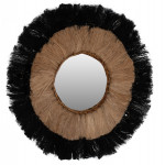 ΚΑΘΡΕΠΤΗΣ ΤΟΙΧΟΥ ΣΤΡΟΓΓΥΛΟΣ ΑΠΟ ΙΝΕΣ ΚΑΝΝΑΒΗΣ ΜΑΝΙΛΑΣ ΣΕ ΧΡΩΜΑ ΦΥΣΙΚΟ ΜΑΥΡΟ 70x4x70Υεκ.HM7737