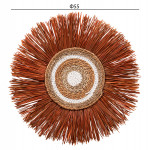 ΔΙΑΚΟΣΜΗΤΙΚΟ ΤΟΙΧΟΥ ΣΤΡΟΓΓΥΛΟ ΑΠΟ ΚΑΛΑΜΙΑ ΚΑΙ ΙΝΕΣ ΜΠΑΝΑΝΑΣ 55x3x55YΕΚεκ.HM7792