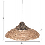 ΦΩΤΙΣΤΙΚΟ ΟΡΟΦΗΣ ΑΠΟ ΙΝΕΣ ΑΜΠΑΚΑ ΣΕ ΦΥΣΙΚΟ-ΜΑΥΡΟ HM7785 Φ45x23-60Υεκ.