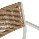 ΠΟΛΥΘΡΟΝΑ ΑΛΟΥΜΙΝΙΟΥ ΕΠΑΓΓΕΛΜΑΤΙΚΗ ΛΕΥΚΗ ΜΕ PE RATTAN ΠΛΑΤΗ MIREN 55,5x58,5x83Yεκ.HM5893.02