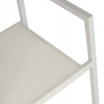 ΠΟΛΥΘΡΟΝΑ ΑΛΟΥΜΙΝΙΟΥ ΕΠΑΓΓΕΛΜΑΤΙΚΗ ΛΕΥΚΗ ΜΕ PE RATTAN ΠΛΑΤΗ MIREN 55,5x58,5x83Yεκ.HM5893.02