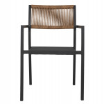 ΠΟΛΥΘΡΟΝΑ ΑΛΟΥΜΙΝΙΟΥ ΕΠΑΓΓΕΛΜΑΤΙΚΗ ΑΝΘΡΑΚΙ ΜΕ PE RATTAN ΠΛΑΤΗ 55,5x58,5x83Yεκ.HM5893.01