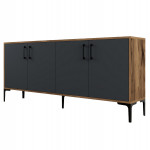 ΜΠΟΥΦΕΣ ΜΕΛΑΜΙΝΗΣ ΚΑΡΥΔΙ ΜΕ ΑΝΘΡΑΚΙ ΠΟΡΤΕΣ 180x35x78Υεκ.HM9428.01 ΜΠΟΥΦΕΣ ΜΕΛΑΜΙΝΗΣ ΚΑΡΥΔΙ ΜΕ ΑΝΘΡΑΚΙ ΠΟΡΤΕΣ 180x35x78Υεκ.HM9428.01