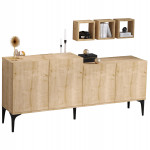 ΜΠΟΥΦΕΣ ΜΕΛΑΜΙΝΗΣ ΚΑΙ 3 ΡΑΦΑΚΙΑ ΣΕ ΦΥΣΙΚΟ ΧΡΩΜΑ 180x40x85Υεκ.HM9430.01 ΜΠΟΥΦΕΣ ΜΕΛΑΜΙΝΗΣ ΚΑΙ 3 ΡΑΦΑΚΙΑ ΣΕ ΦΥΣΙΚΟ ΧΡΩΜΑ 180x40x85Υεκ.HM9430.01