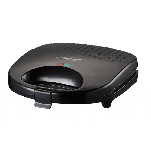 EKT009 Τοστιέρα με Κεραμικές Πλάκες για 2 Τοστ 1000W Μαύρη